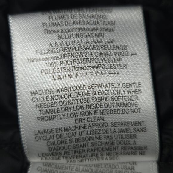 BCBG Max Azria Packable Premium Down Puffer Coat Womens L Hooded Longline Jacket - Picture 11 of 11